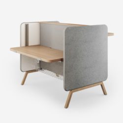 Ein Doppelschreibtisch